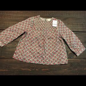 Crewcuts floral blouse NWT